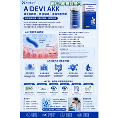 星滙網獲官方授權銷售產品 AIDEVI AKK菌 34億 (60粒) 1樽