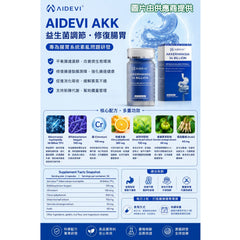 星滙網獲官方授權銷售產品 AIDEVI AKK菌 34億 (60粒) 1樽