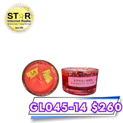 豐盛能量手工金箔粉晶人緣蠟燭