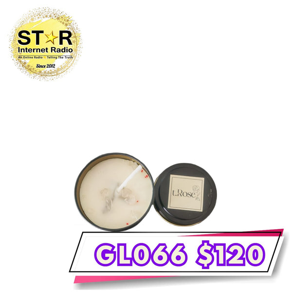 白鼠尾草加白晶石手工蠟燭 (100g)