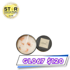 秘魯聖木加白晶石手工蠟燭  (100g)