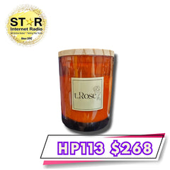 全手工製靈氣能量檀香玫瑰香薰蠟燭 110g (約)