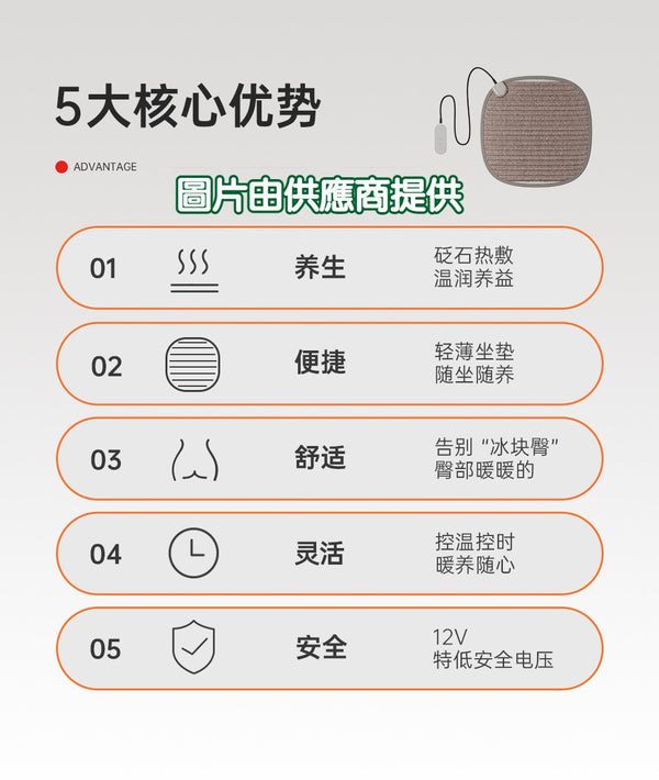 艾益生 砭石熱敷坐墊 (訂)