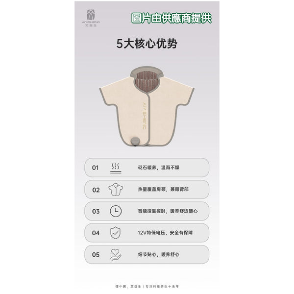 艾益生 砭石熱敷披肩 1件 (訂)